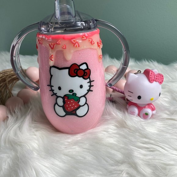 Hobbeesboutique Other - HELLO KITTY Custom Sippy Cup 14oz